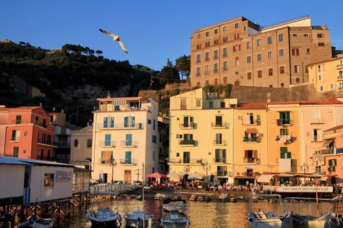 Picture of Sant'Anna buildings, water, boats, and bird